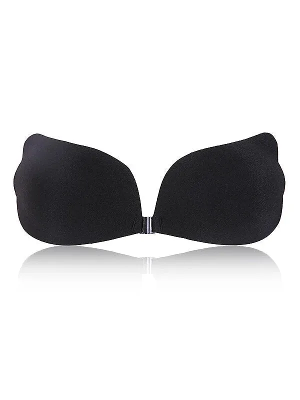 2-Pack Front Closure Strapless Silicone Push Up Bras