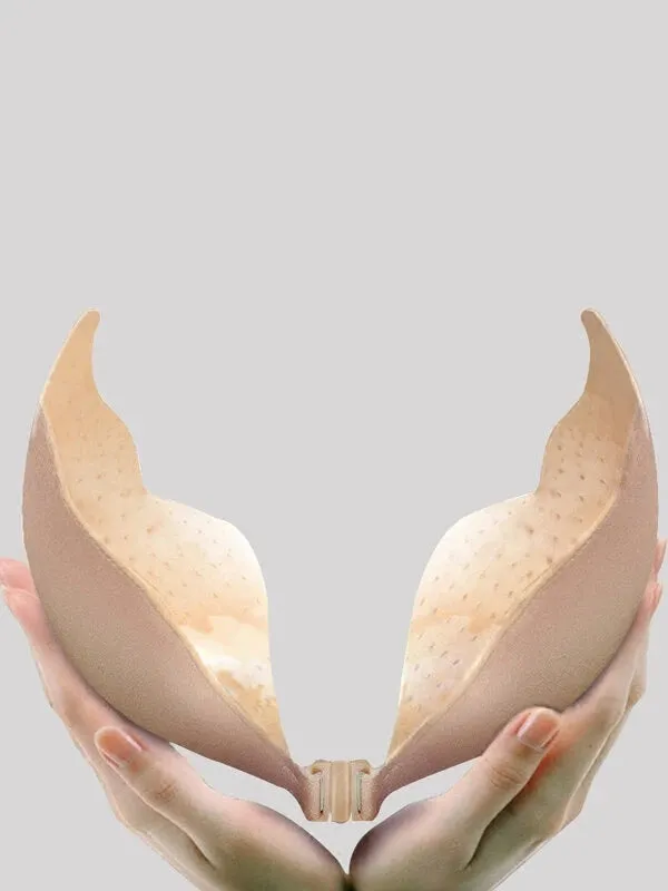 2-Pack Front Closure Strapless Silicone Push Up Bras