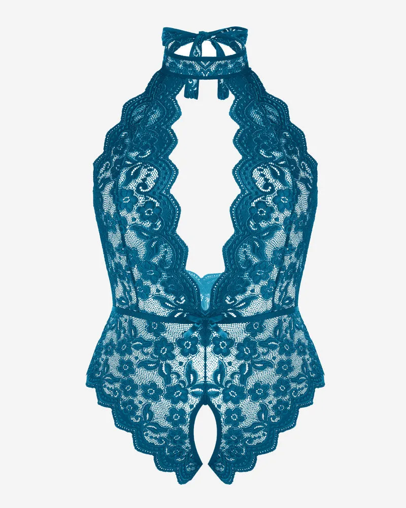 2 Packs Plus Size Lingerie Lace Halter Teddy