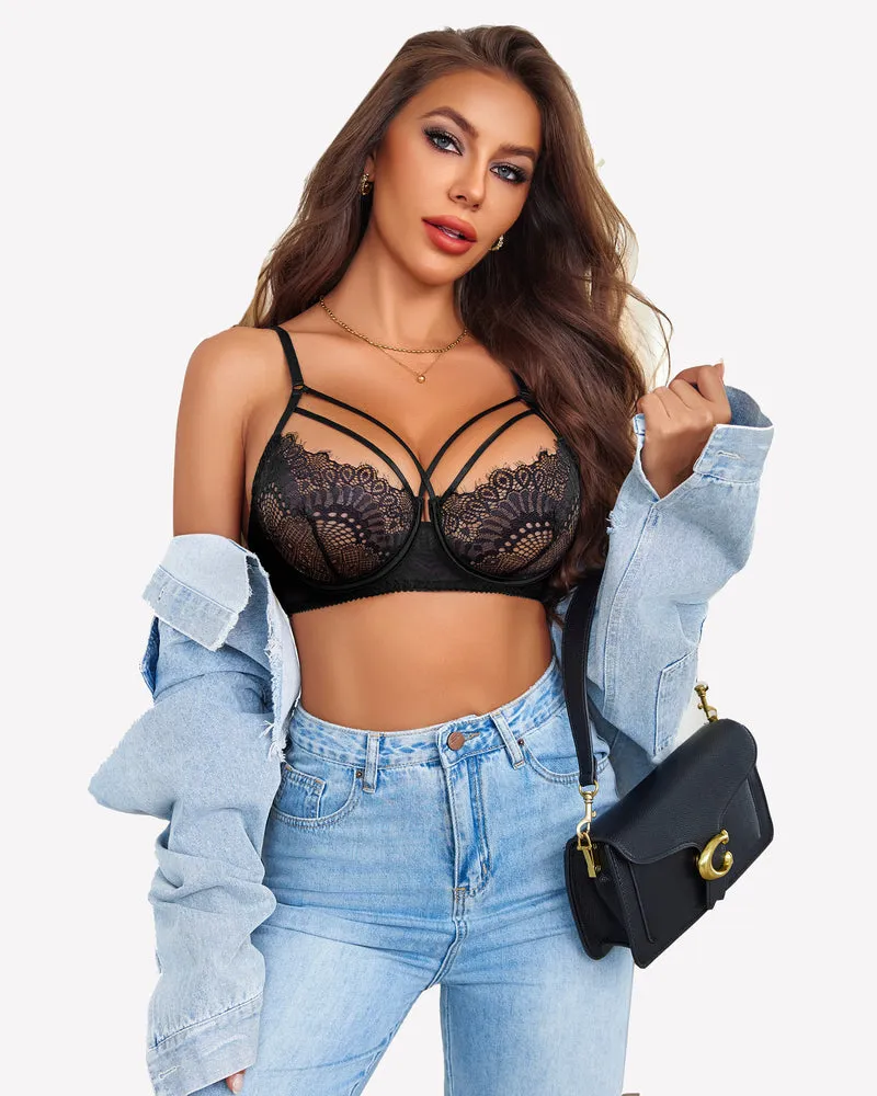 2 Pieces Lace Bra and Panty Sets
