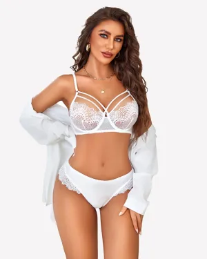 2 Pieces Lace Bra and Panty Sets