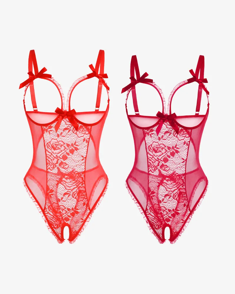 2Packs Sets Lace Mini Bodysuit
