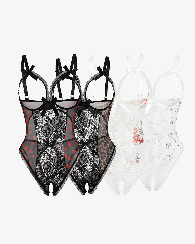 2Packs Sets Lace Mini Bodysuit
