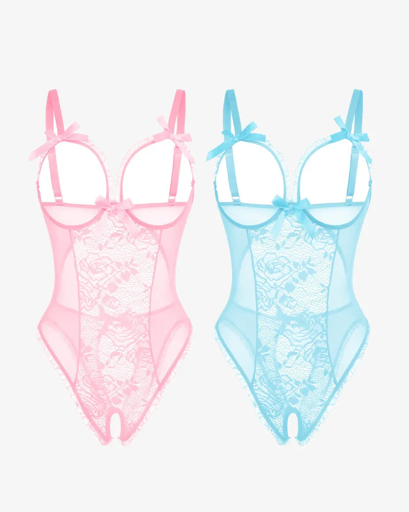 2Packs Sets Lace Mini Bodysuit