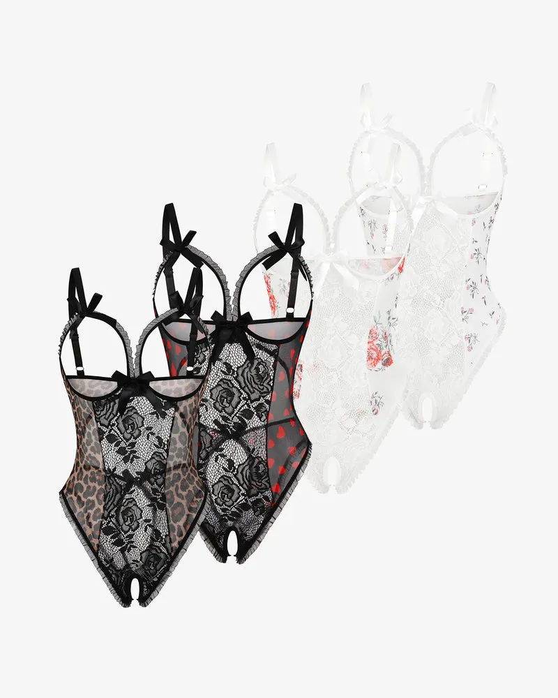 2Packs Sets Lace Mini Bodysuit