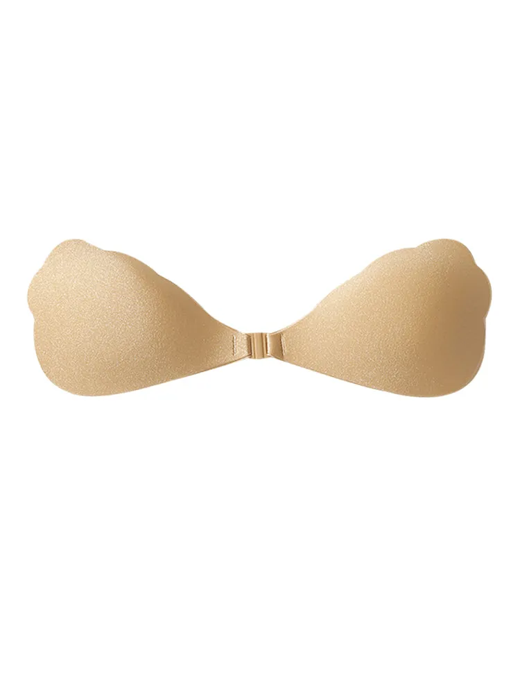 3 Pack Women's Front Closure Push-Up Adhesive Bras