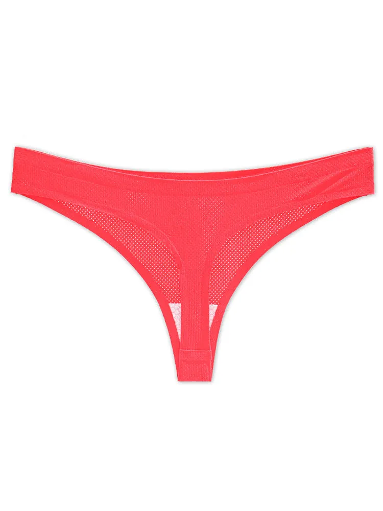 4-Pack Women's Sexy Seamless Invisible Thongs Panties