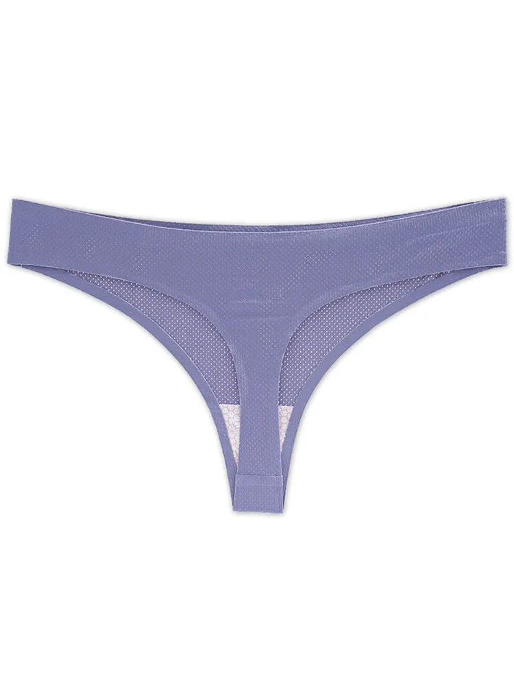 4-Pack Women's Sexy Seamless Invisible Thongs Panties