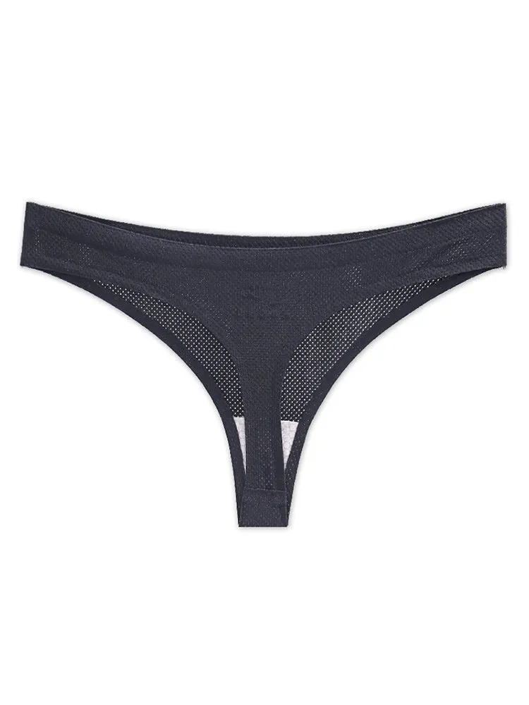 4-Pack Women's Sexy Seamless Invisible Thongs Panties