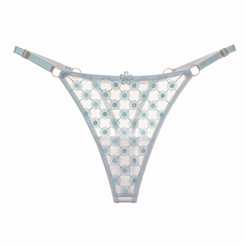 7 Pack Women Underwear Cotton Thongs T Back See Through G-Strings Sexy Lace Breathable Panties Underwear