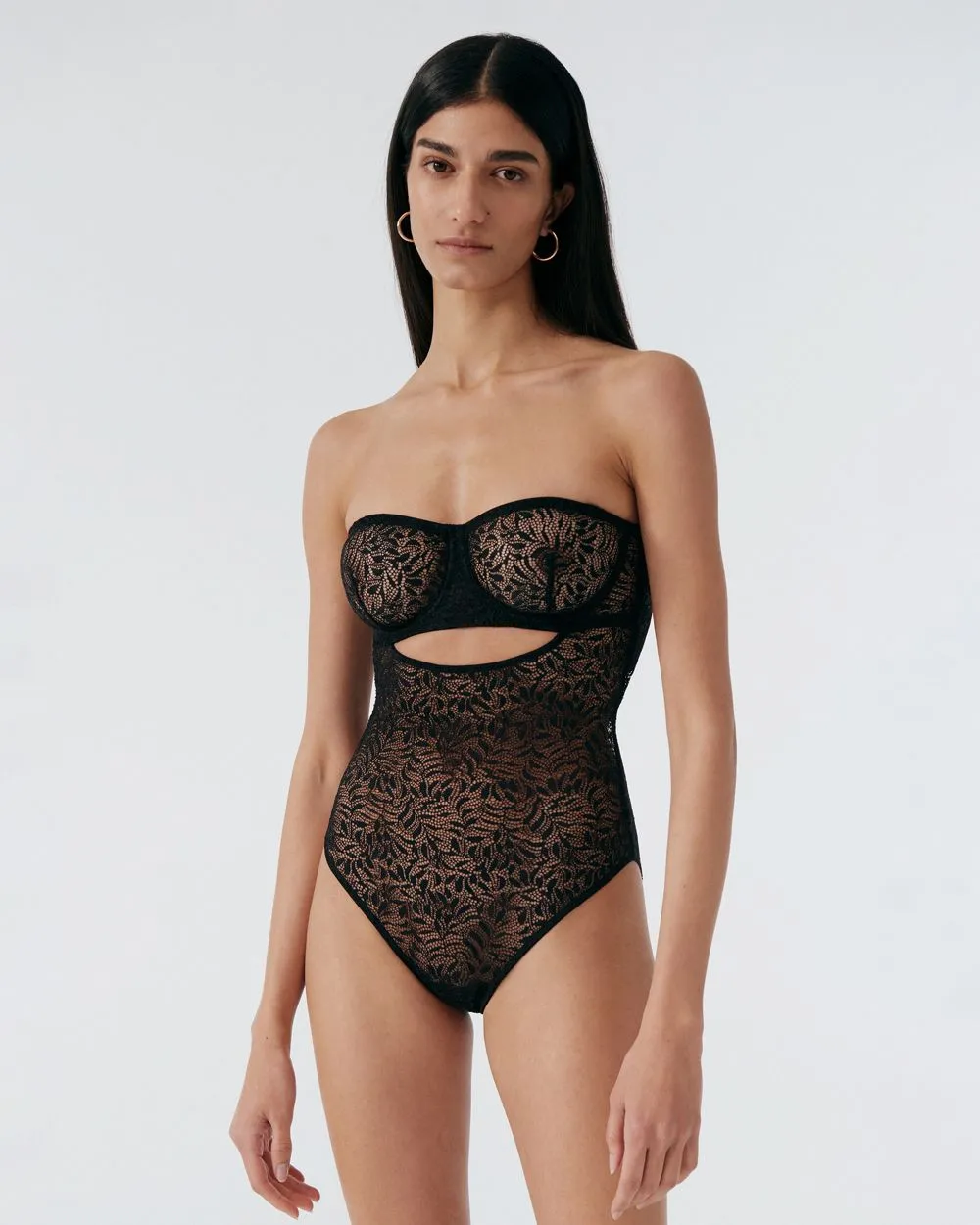 Acacia Underwire Strapless Cut Out Bodysuit