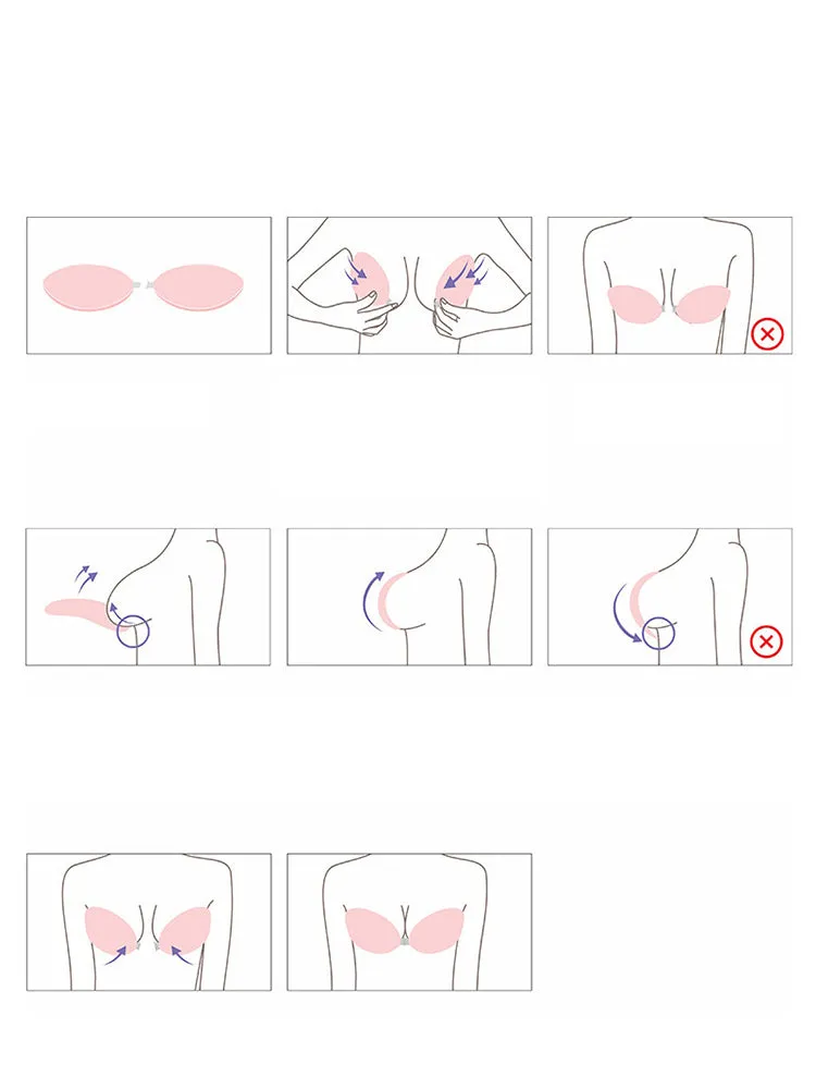 Adhesive Butterfly-Shaped Silicone Push-Up Invisible Bra
