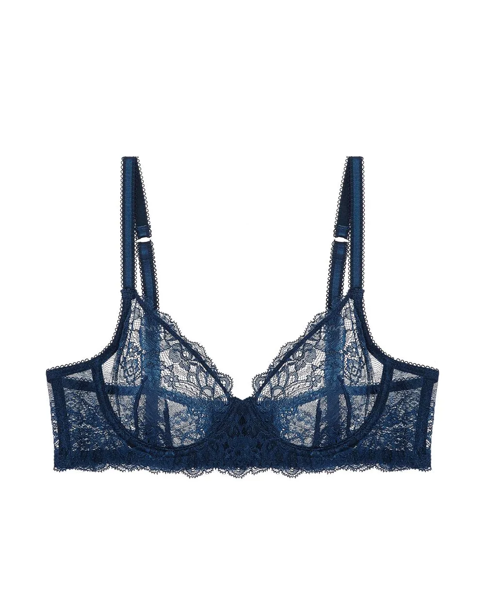 All Lace Boudoir Underwire Balconette Bra