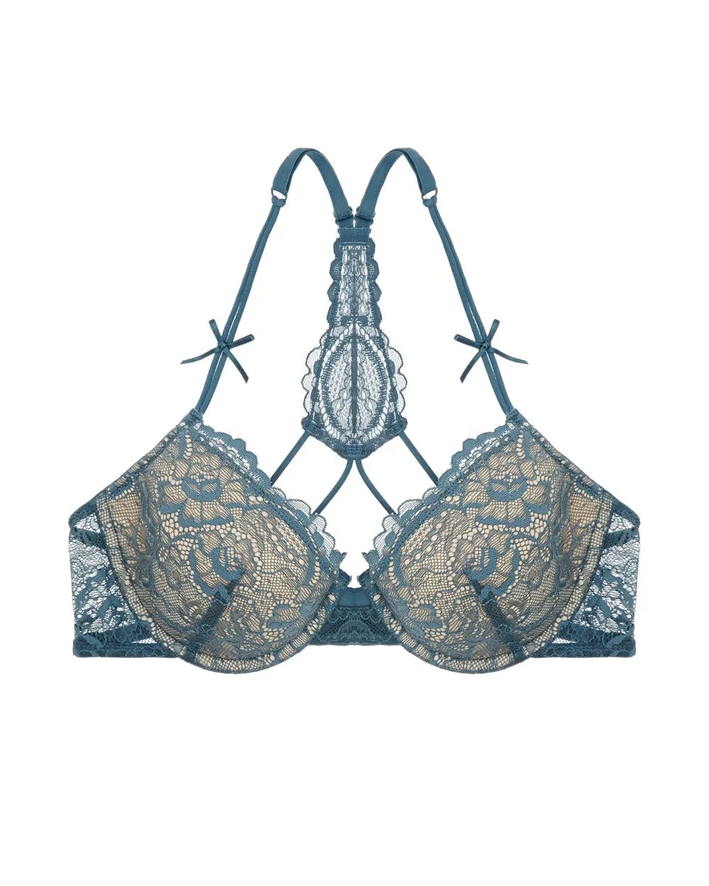 All Lace Underwire T-Back Bra