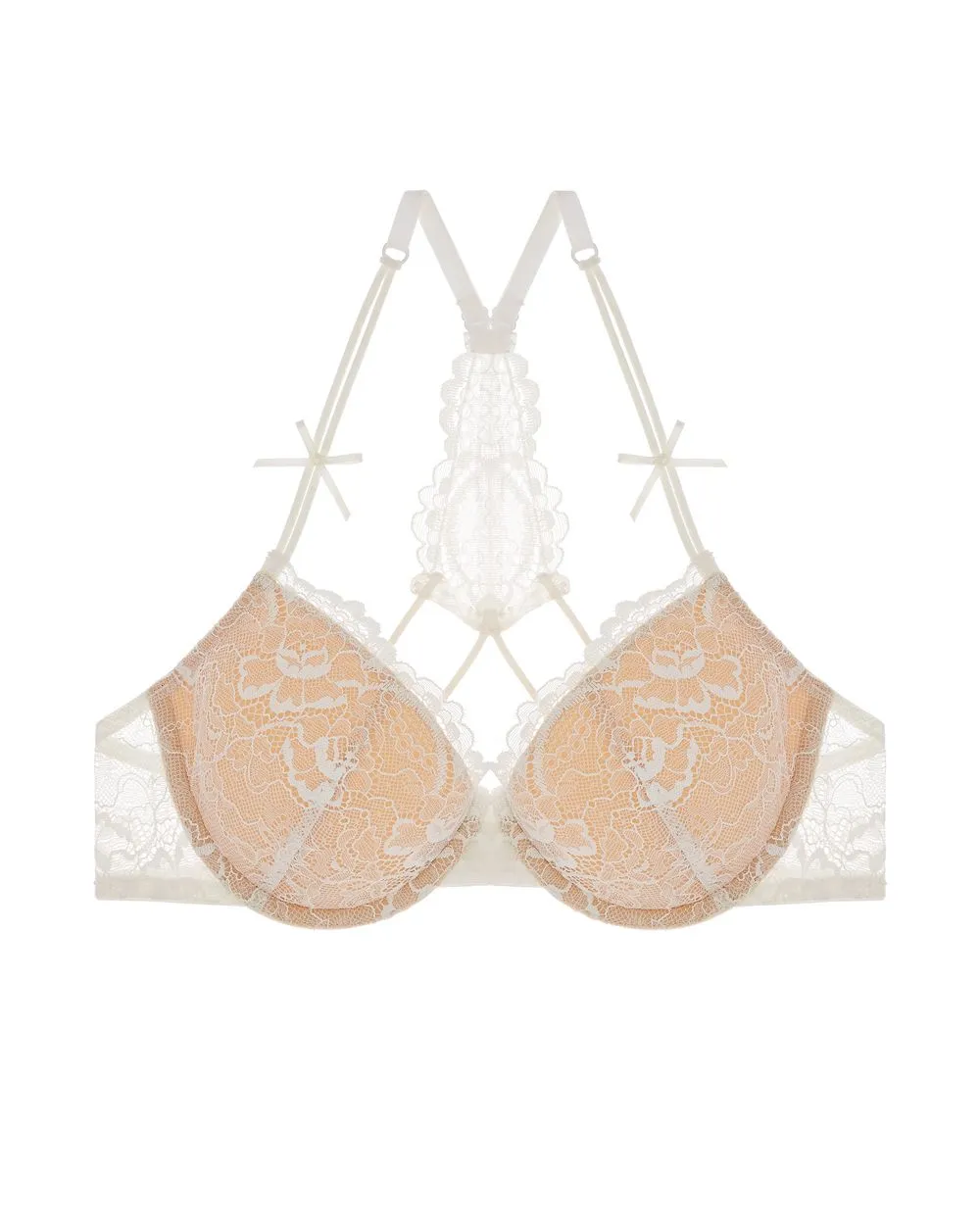 All Lace Underwire T-Back Bra