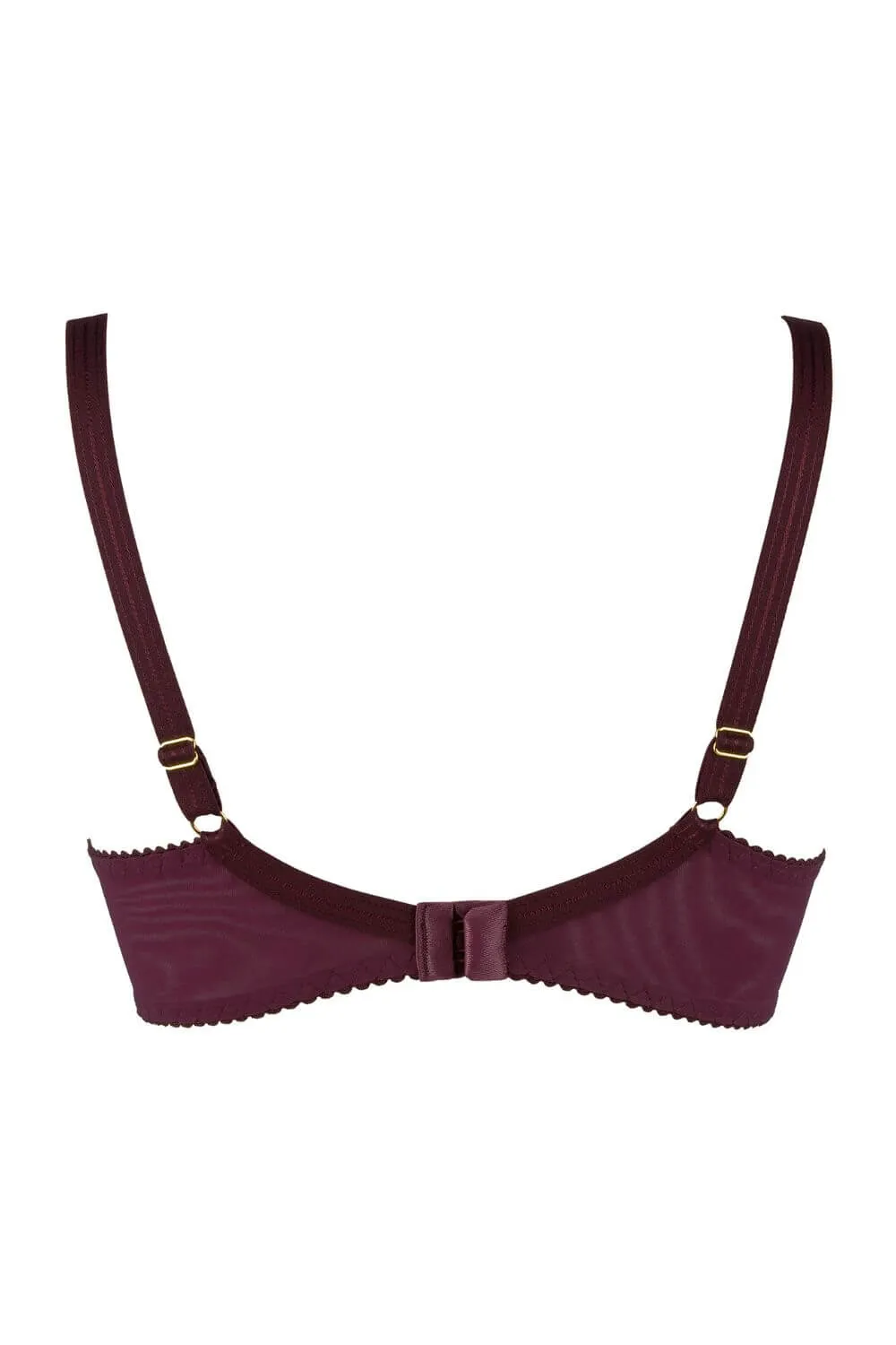 Axami Acai Berry Unlined Sheer Balconette Bra - Limited Edition