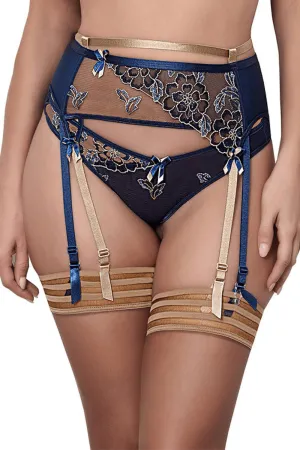 Axami Blue Lagoon Garter Belt - Limited Edition