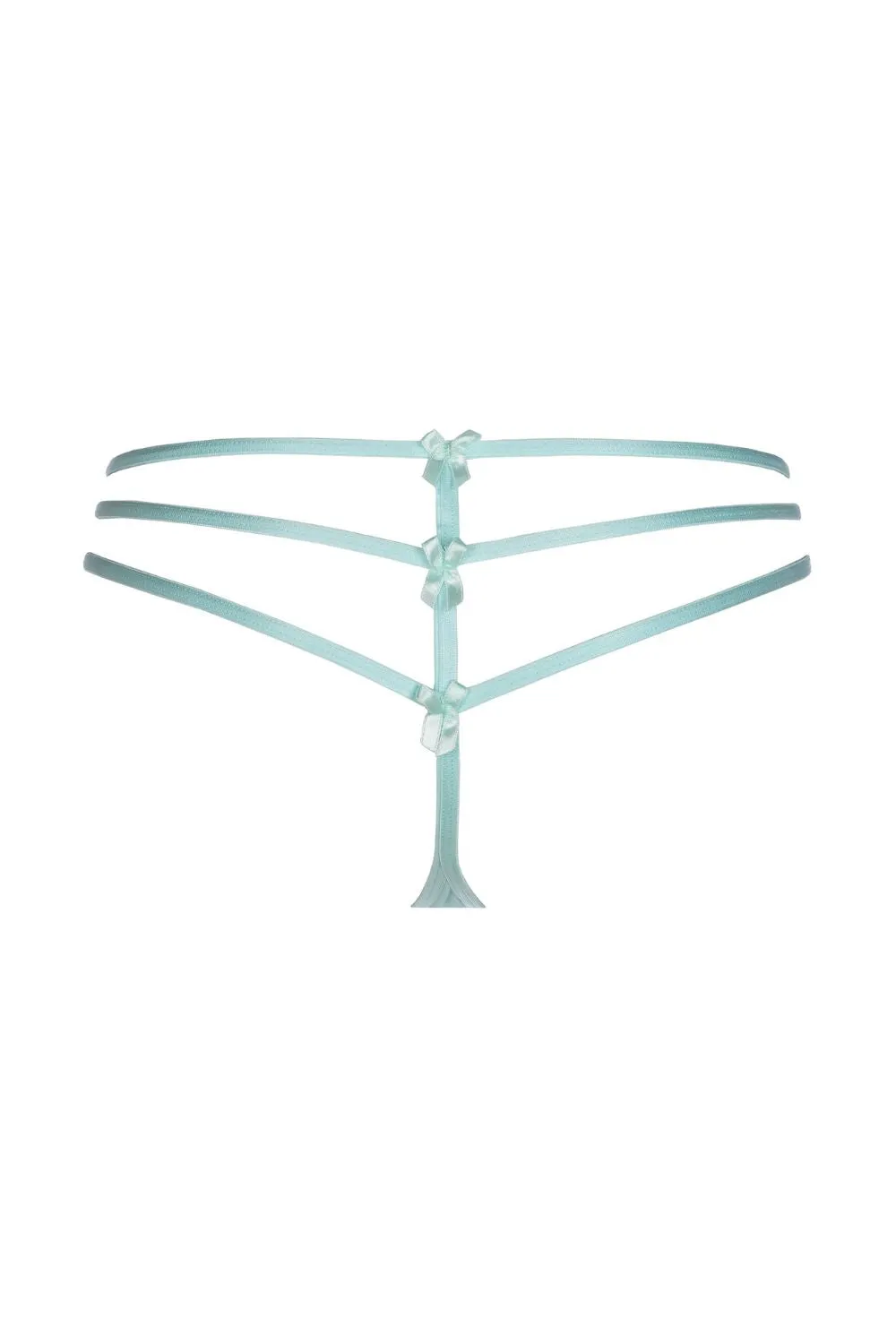 Axami Mint Lace up G-String - Limited Edition