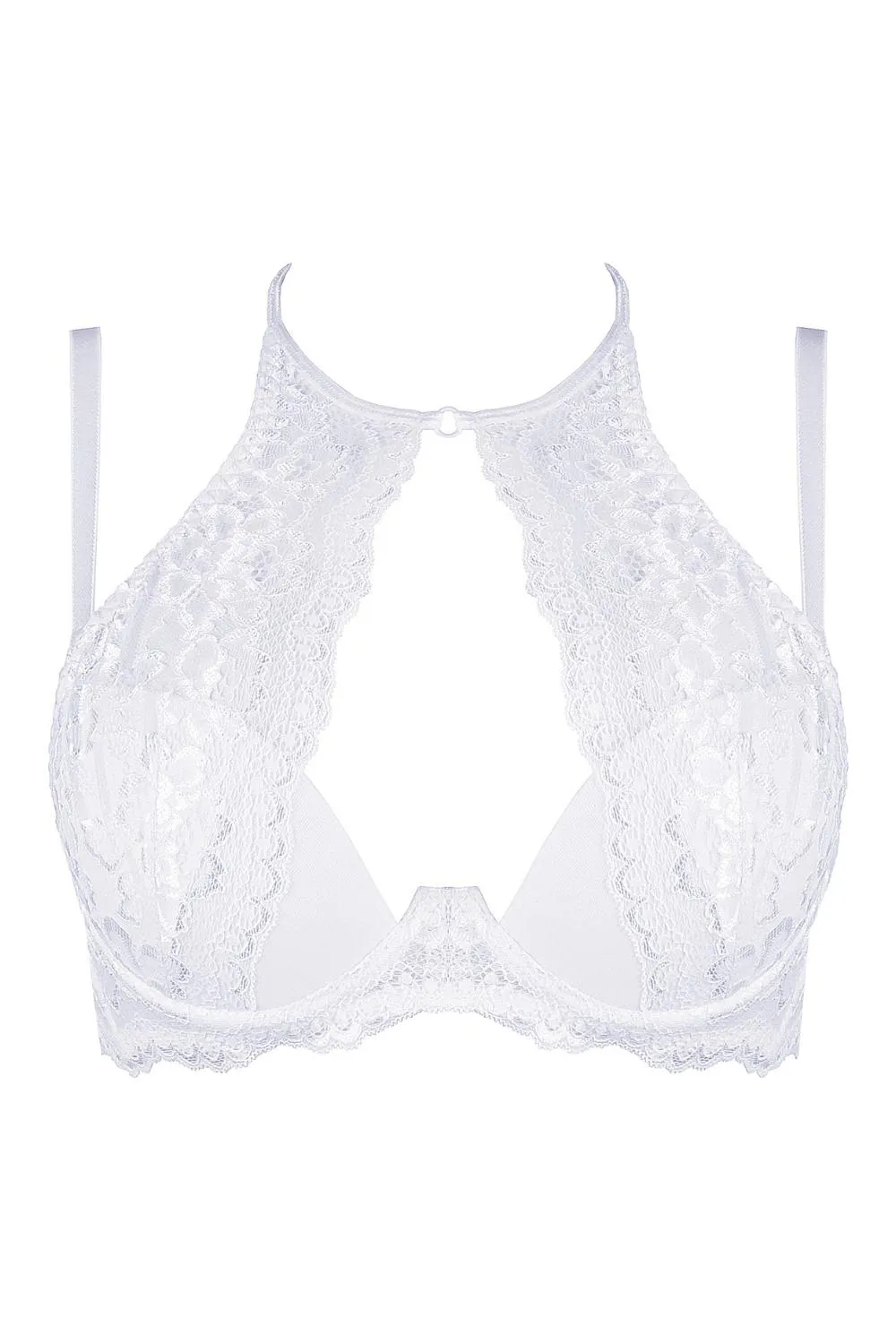 Axami Summer Bride High Neck Lace Push-up Bra - Limited Edition