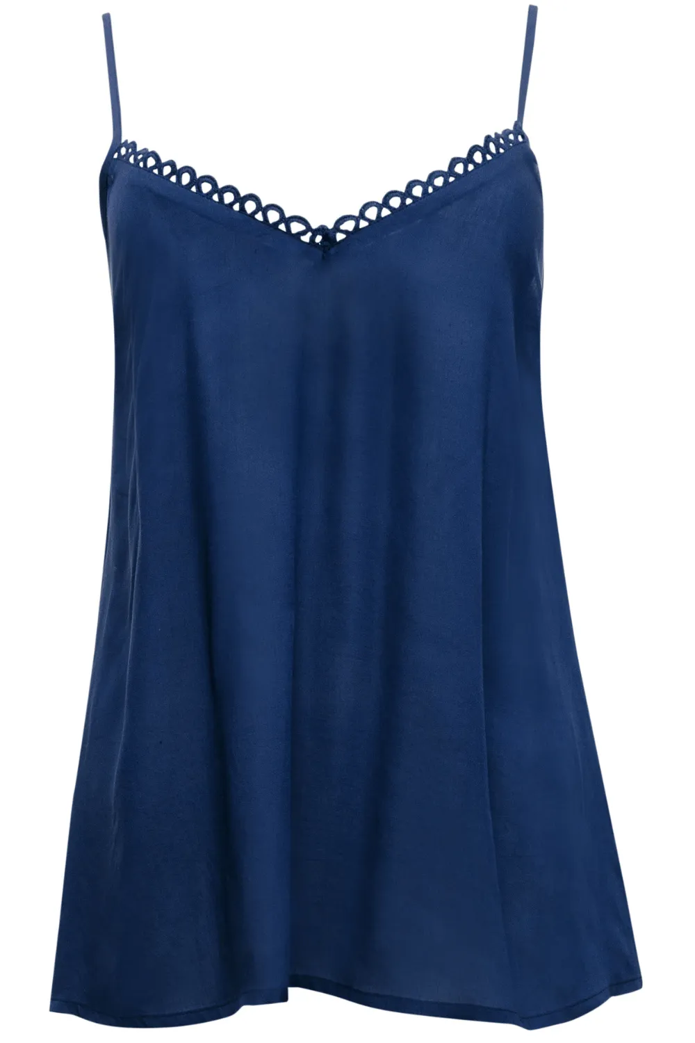 Bea Modal Camisole Dark Blue, Size UK 14
