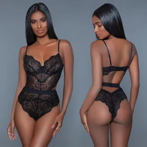 Bewicked Bettany Bodysuit-Black Medium-Boxed