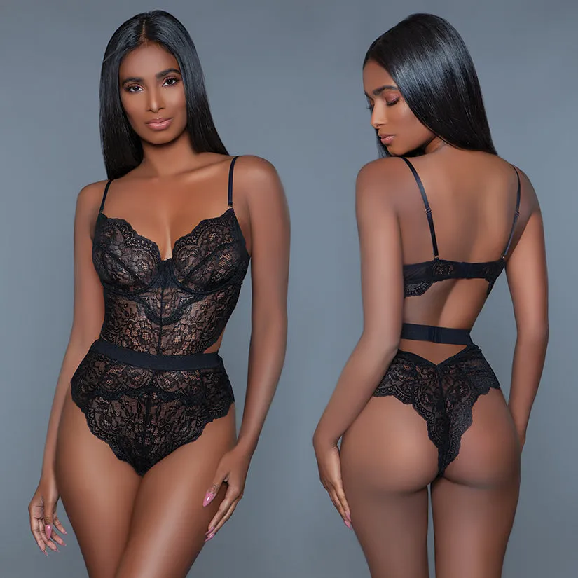 Bewicked Bettany Bodysuit-Black Medium-Boxed