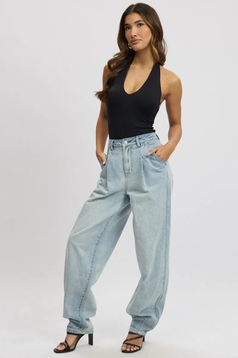 Black Halter Bodysuit Supersoft