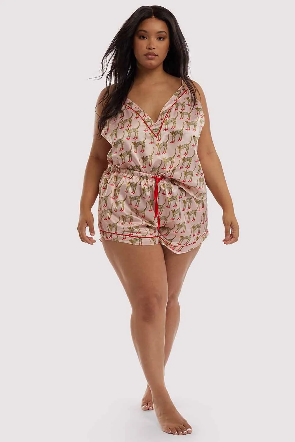 Bouffants Cheetah Camisole, Size UK 12