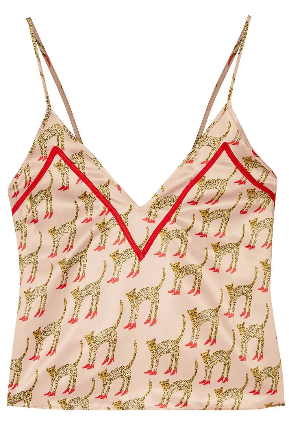 Bouffants Cheetah Camisole, Size UK 12