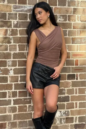 Brown Bodysuit Mesh