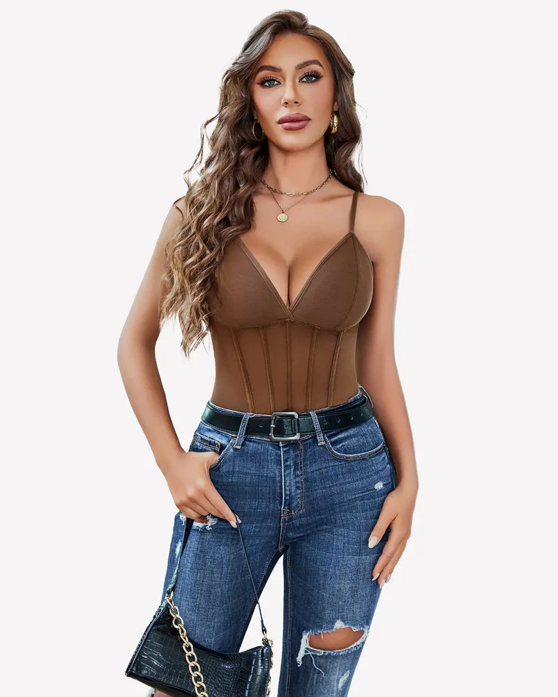 Cami Mesh Bustier Bodysuits