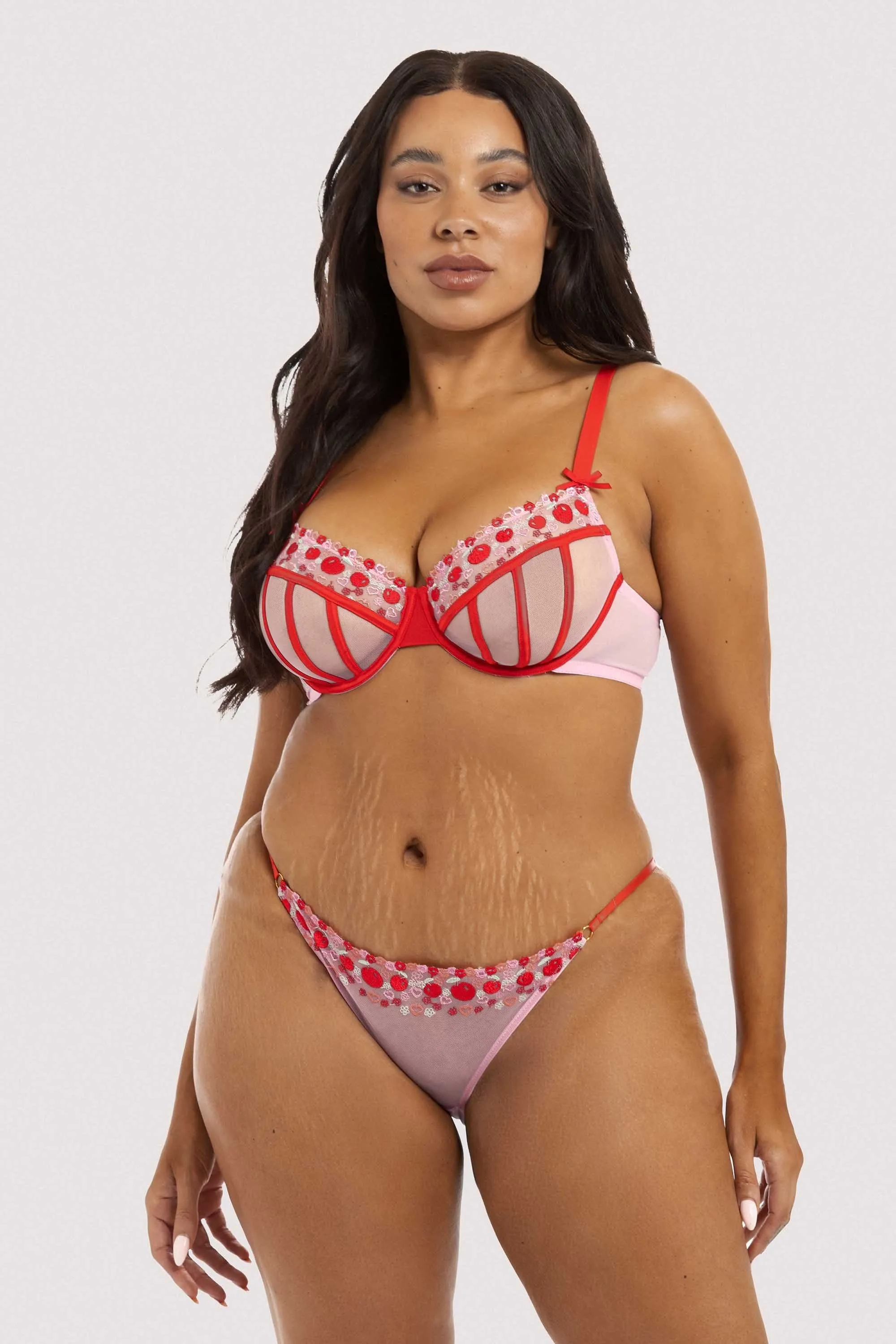 Charli Pink Embroidered Brief