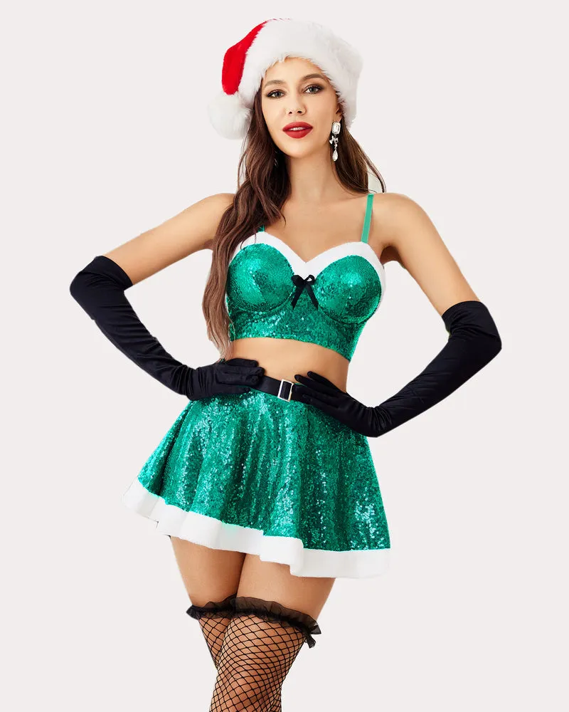 Christmas Santa Lingerie Set