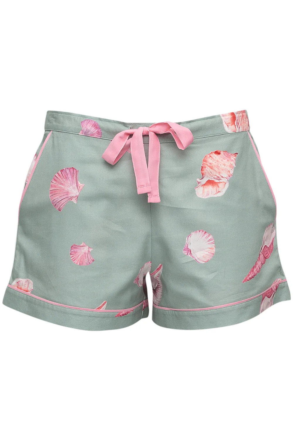 Coral Shell Print Shorts, Size UK 14