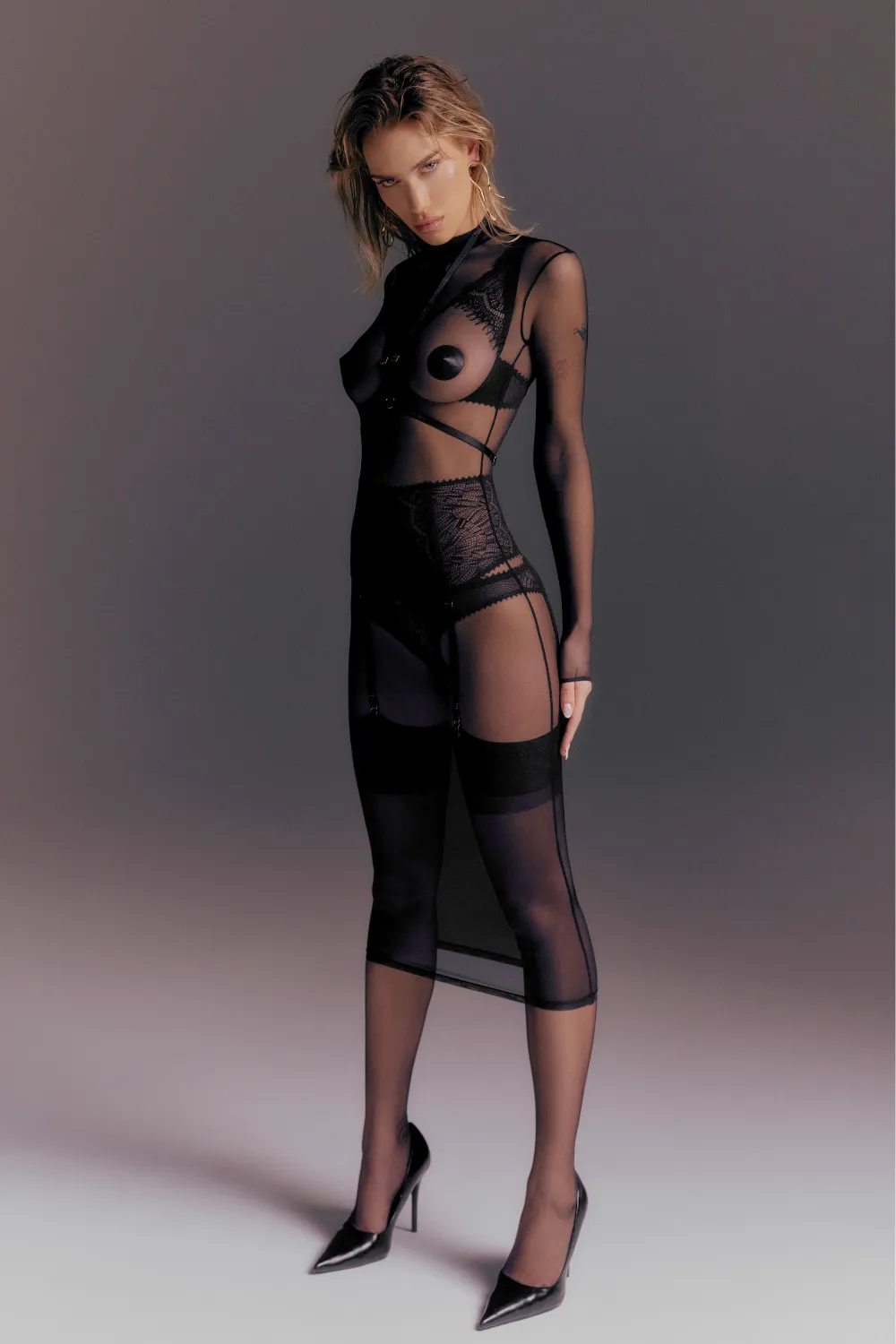 Corps à Corps Midi Dress with Harness