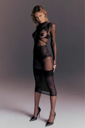 Corps à Corps Midi Dress with Harness