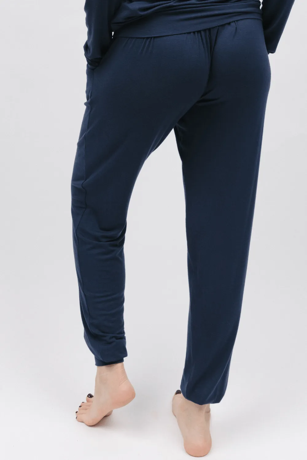 Cosmo Navy Jersey Pants
