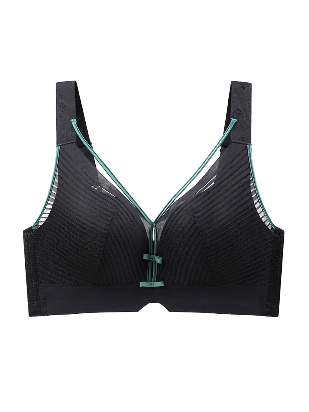 Cute Solid Color Sexy Side Support Wireless Bra