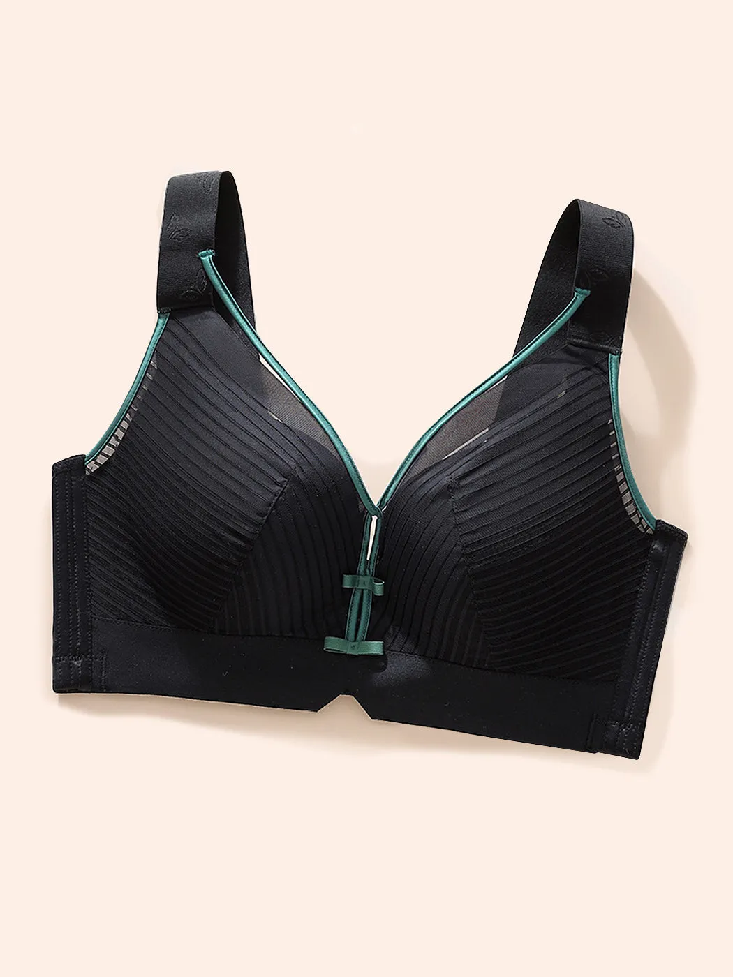 Cute Solid Color Sexy Side Support Wireless Bra
