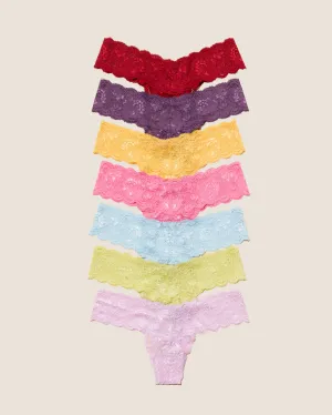 Cutie Lr Thong 7 Pack