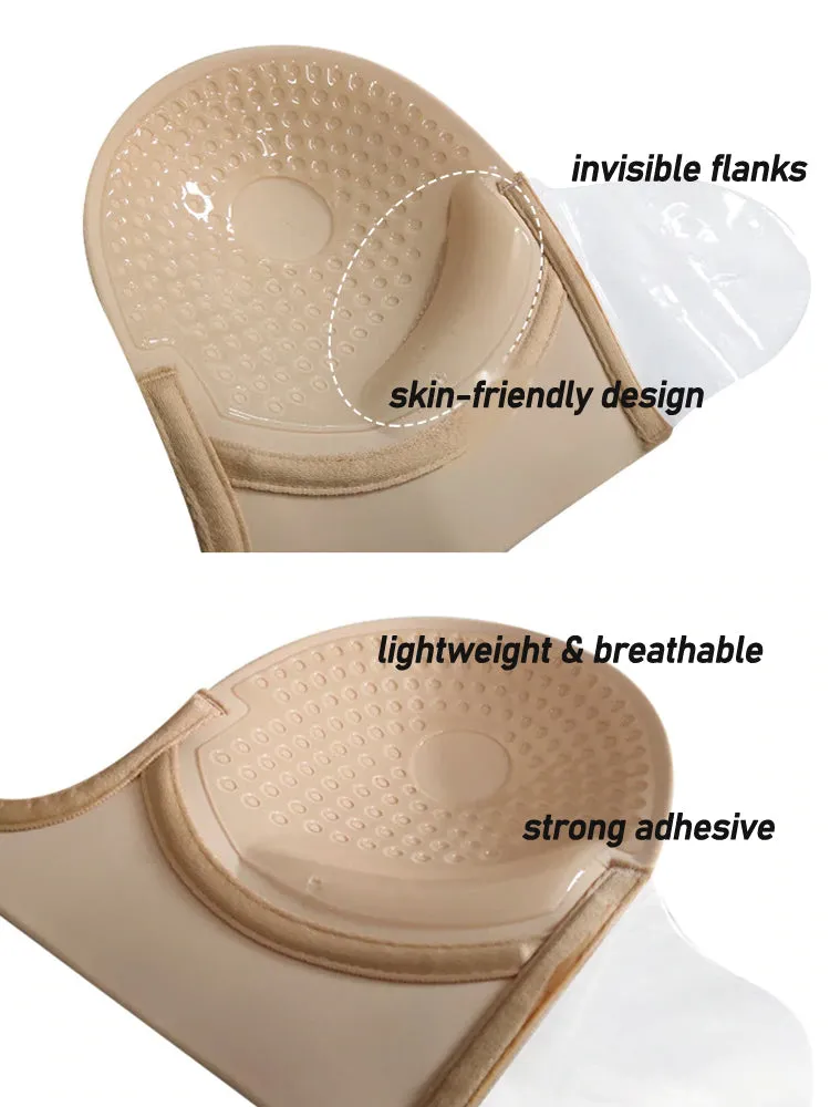Deep U-Shaped Invisible Strapless Sticky Adhesive Bra