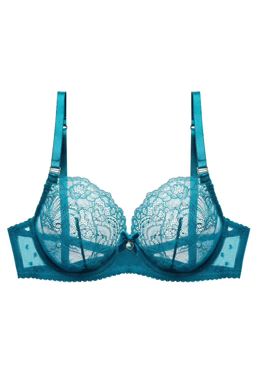 Dita Von Teese Fiamma Lace Unlined Bra Corsaire Blue