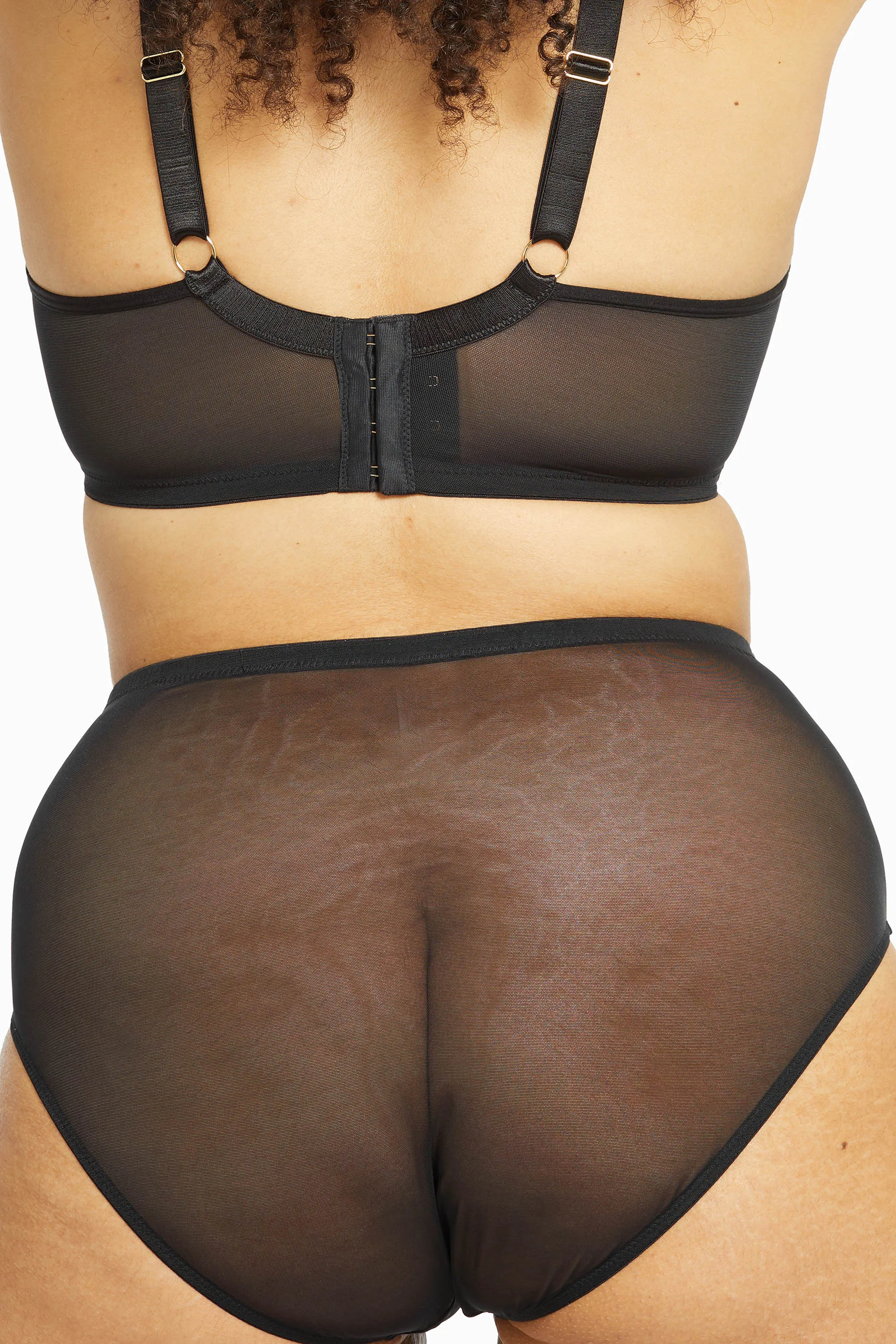 Eddie Black Crossover Wrap High Waist Brief