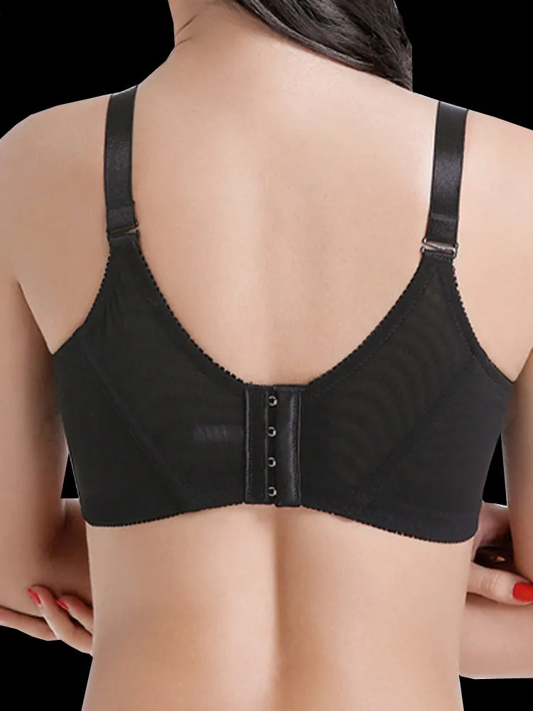 Embroidery Lace Full Cup Side Support Bras
