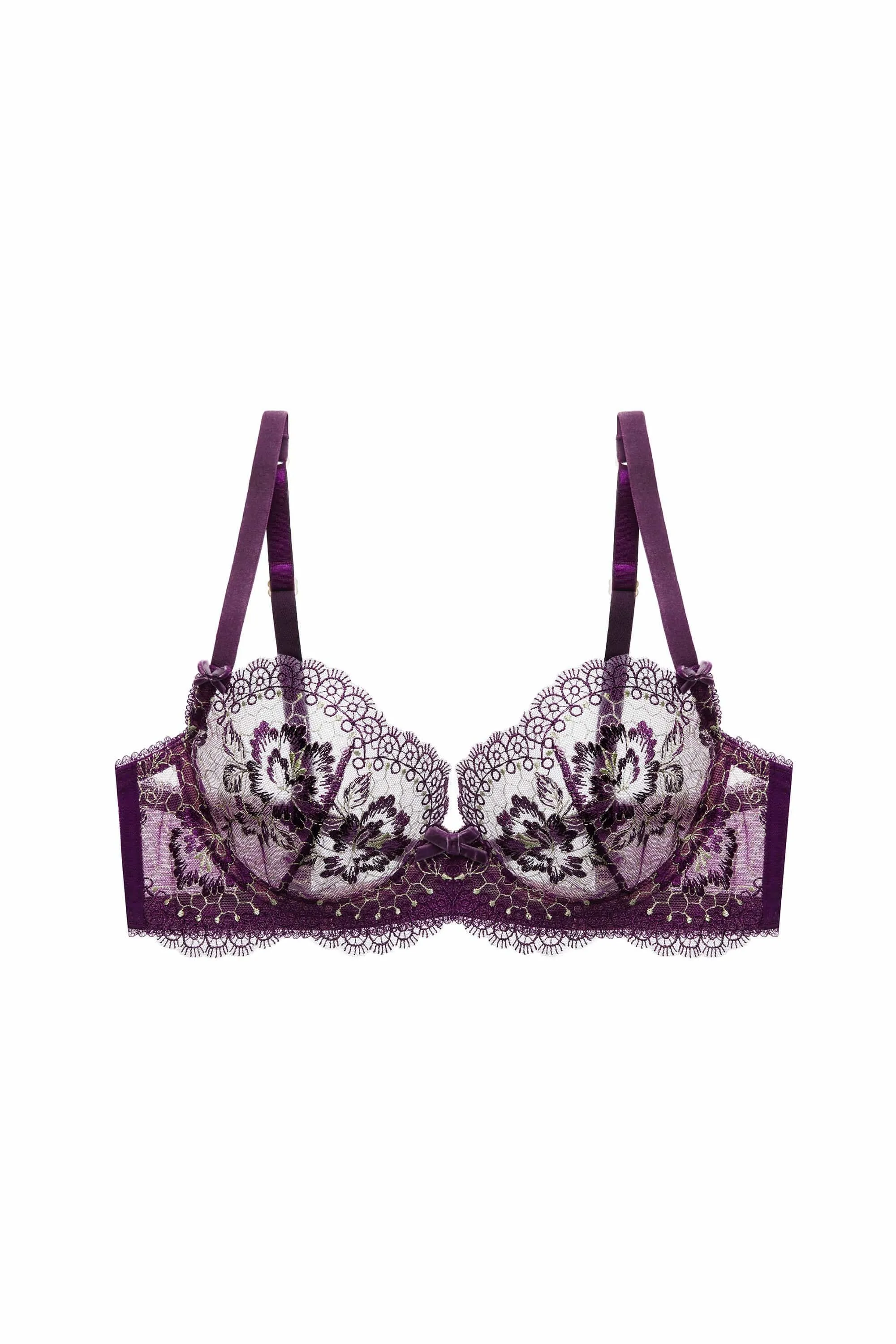 Evelina Aubergine Curve Bra