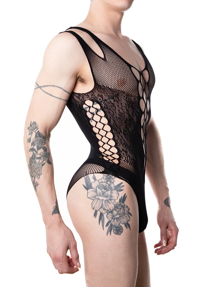 Fishnet and Lace Bodysuit