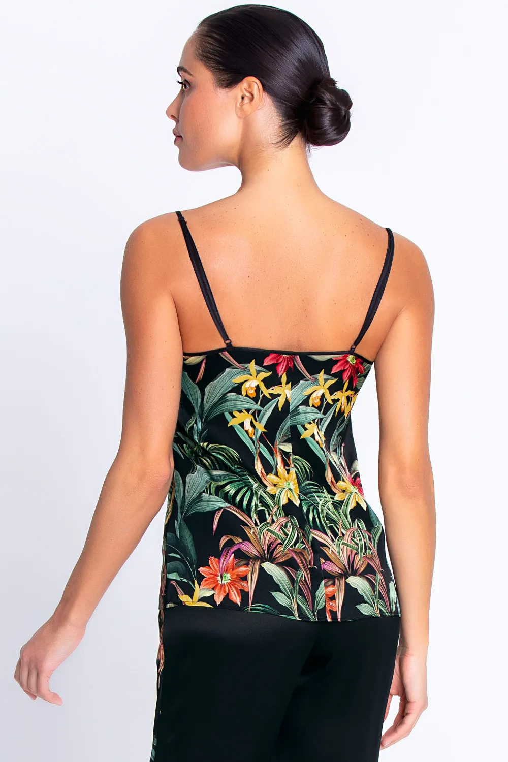 Fleurs Etoiles Silk Camisole