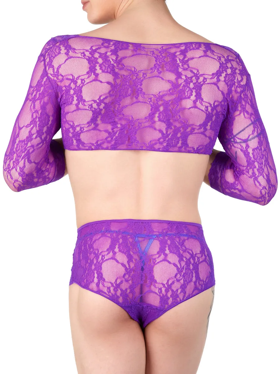 Floral Lace V-Neck Teddy