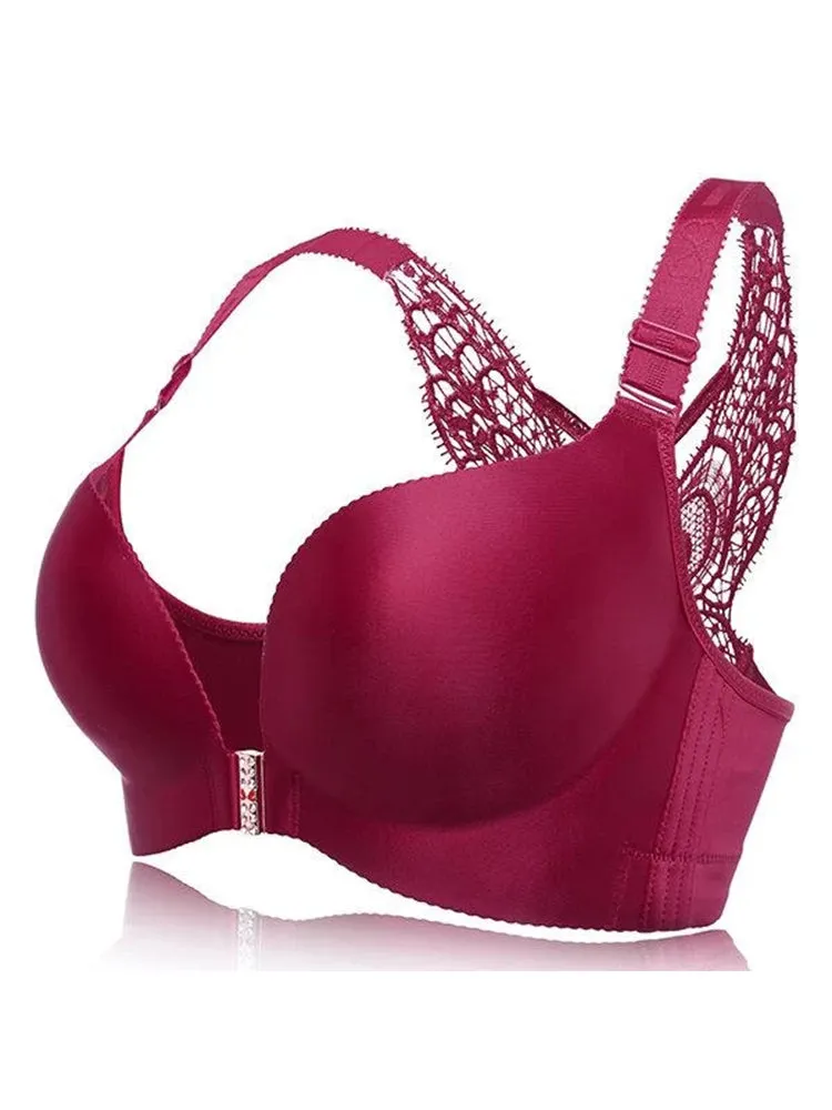 Front Closure Butterfly Back Wireless Bra