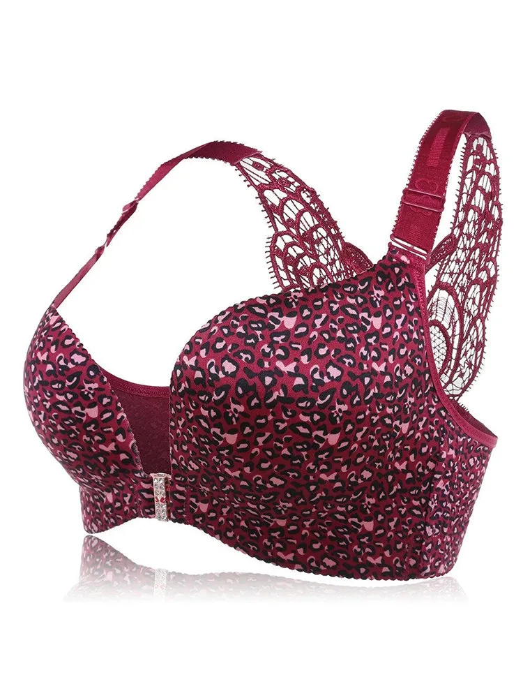 Front Closure Butterfly Back Wireless Bra